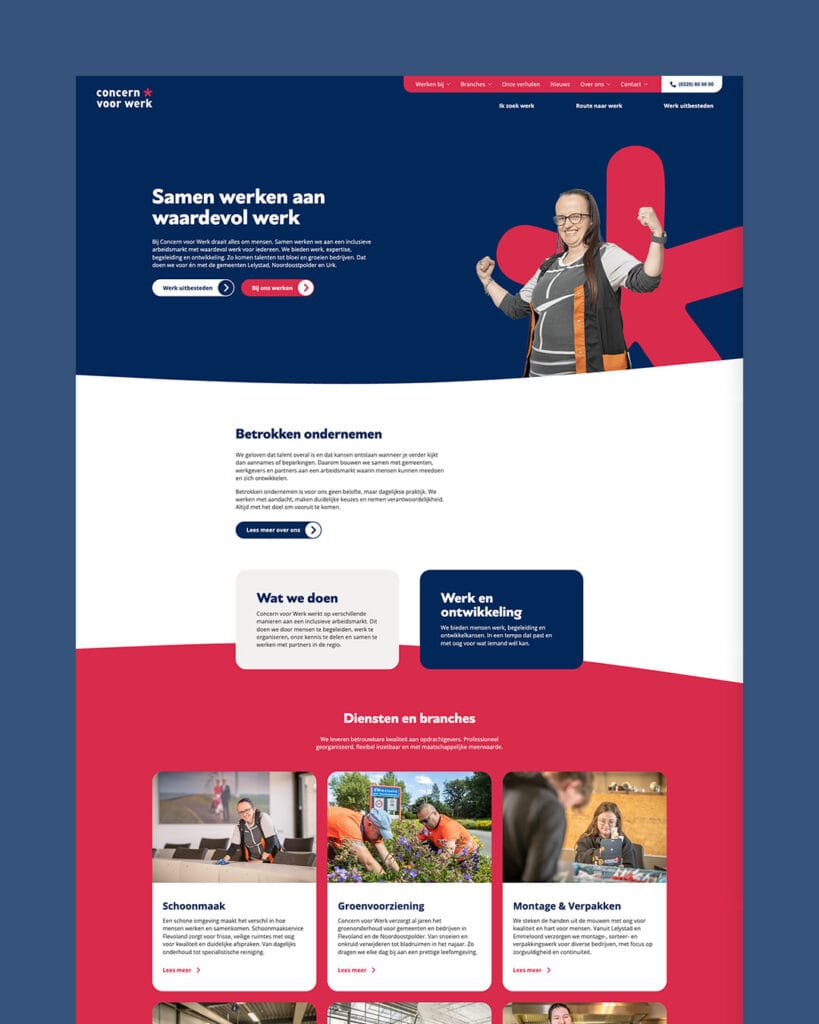 Concern voor Werk - Merkidentiteit & Website