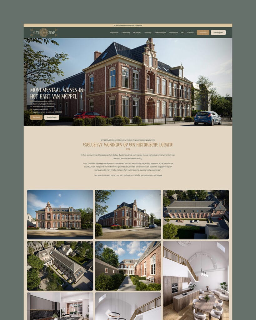 Huys Zuyd - Merkidentiteit & Website
