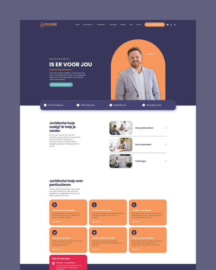 Polderjurist - Merkidentiteit & Website